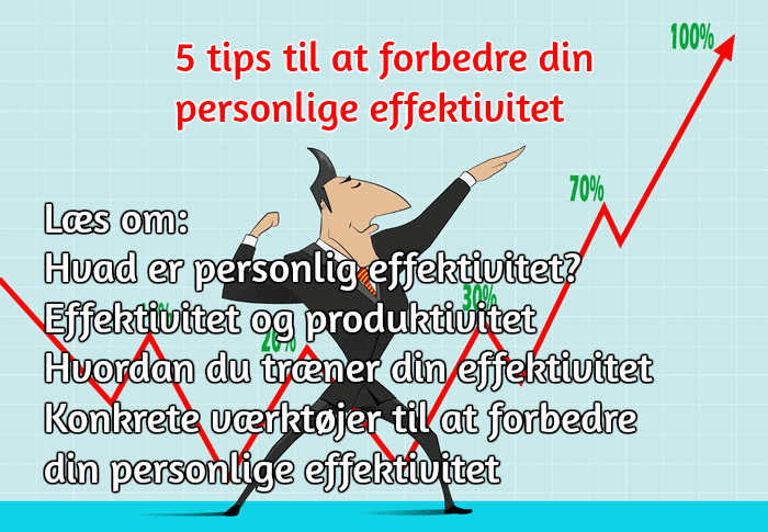 5 tips til at forbedre din personlige effektivitet